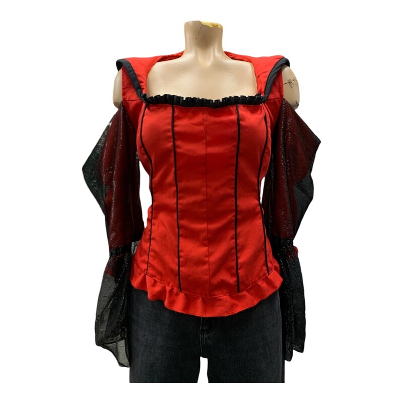 Cinema Secret Costume Gal, Red/blk, Size: L