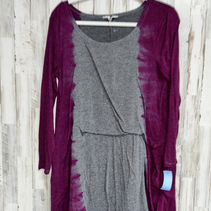 S Grey/purple Ombre Top