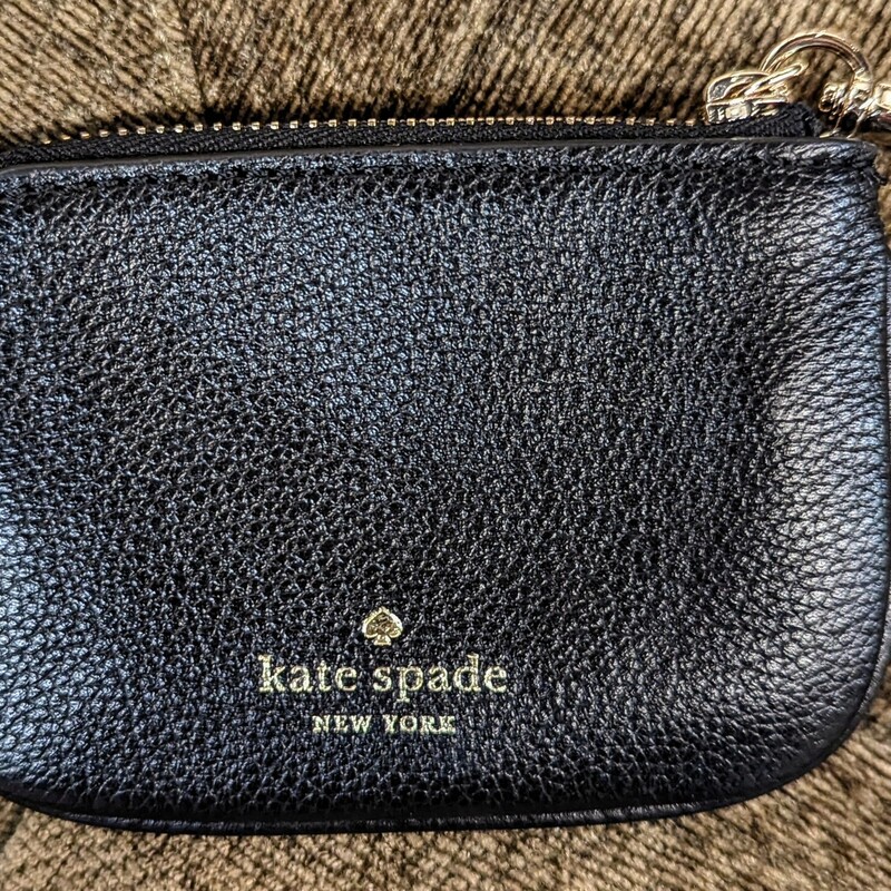 Kate Spade Coin Purse
 Black and Silver
Size: 4x3H