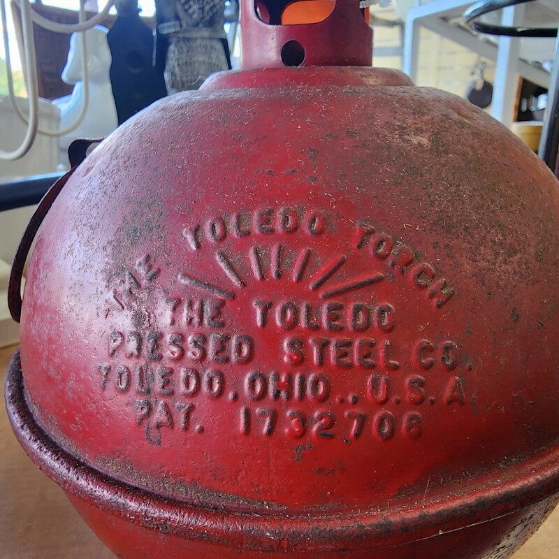 Vtg Toledo Torch, Red, Railroad / Road Flare