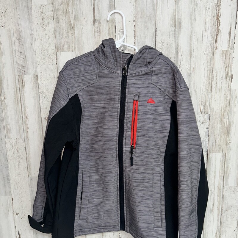 8 Grey Heathered Zip Jack