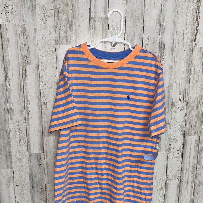 10/12 Orange/Blue Stripe, Orange, Size: Boy 10 Up