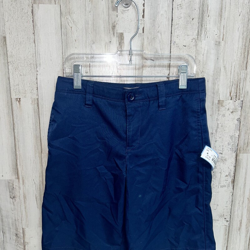 10 Navy Button Shorts, Navy, Size: Boy 10 Up