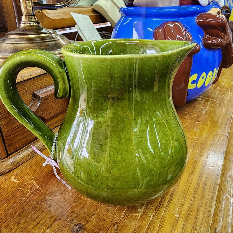 Los AngelesPottery  Pitcher, Green, Size: Syrup