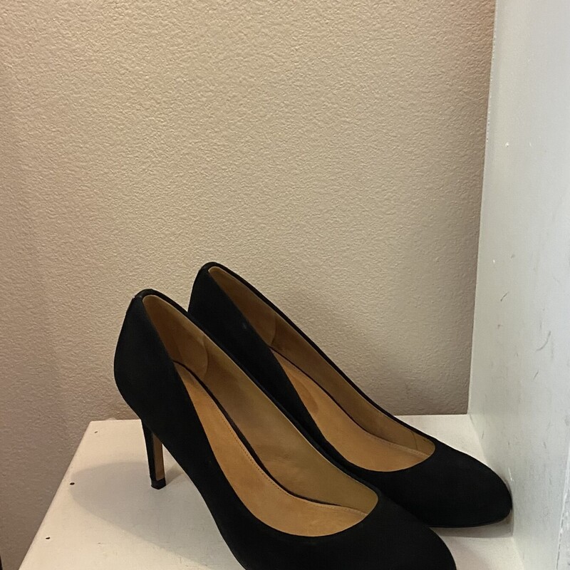 Blk Faux Suede Pumps