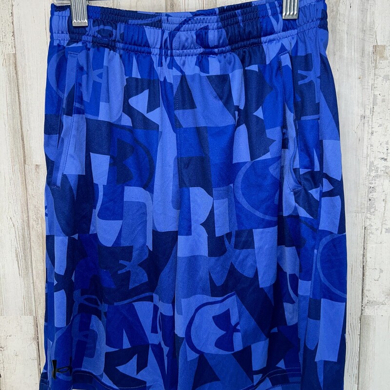 14/16 Blue Printed Shorts, Blue, Size: Boy 10 Up