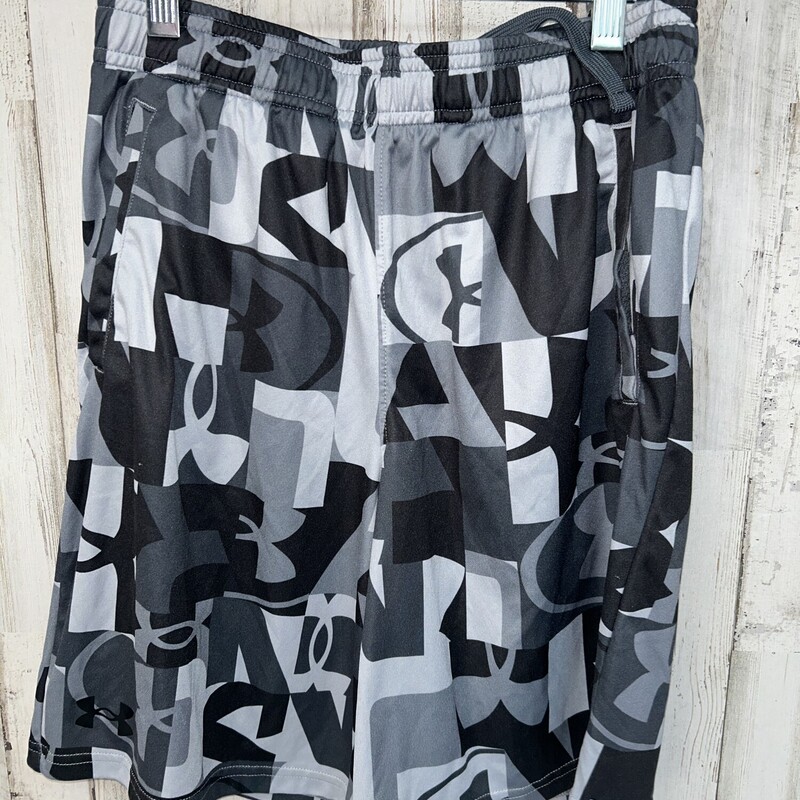 14/16 Grey Printed Shorts, Grey, Size: Boy 10 Up