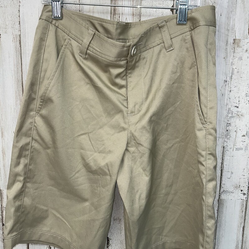 14 Khaki Button Shorts