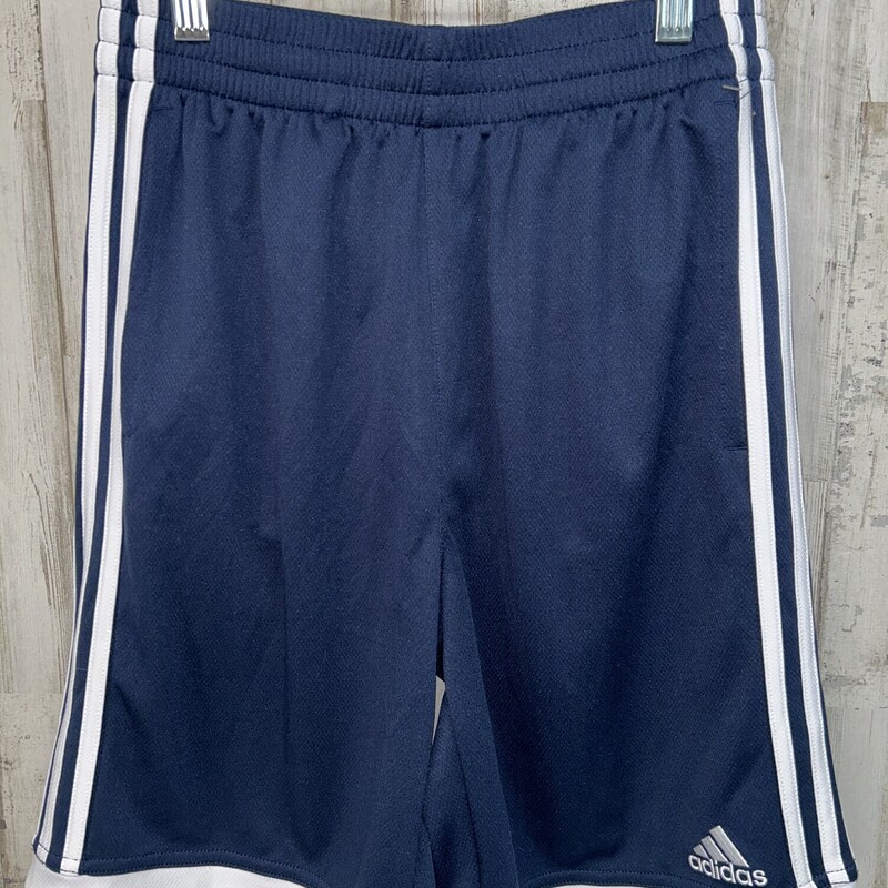 14/16 Navy Stripe Shorts, Navy, Size: Boy 10 Up