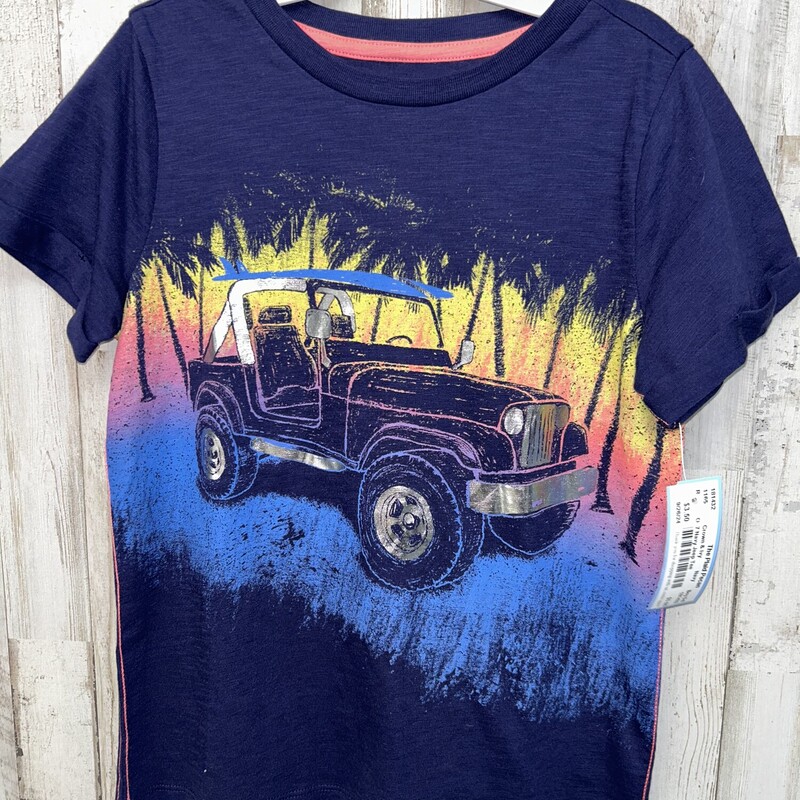 7 Navy Jeep Tee, Navy, Size: Boy 5-8