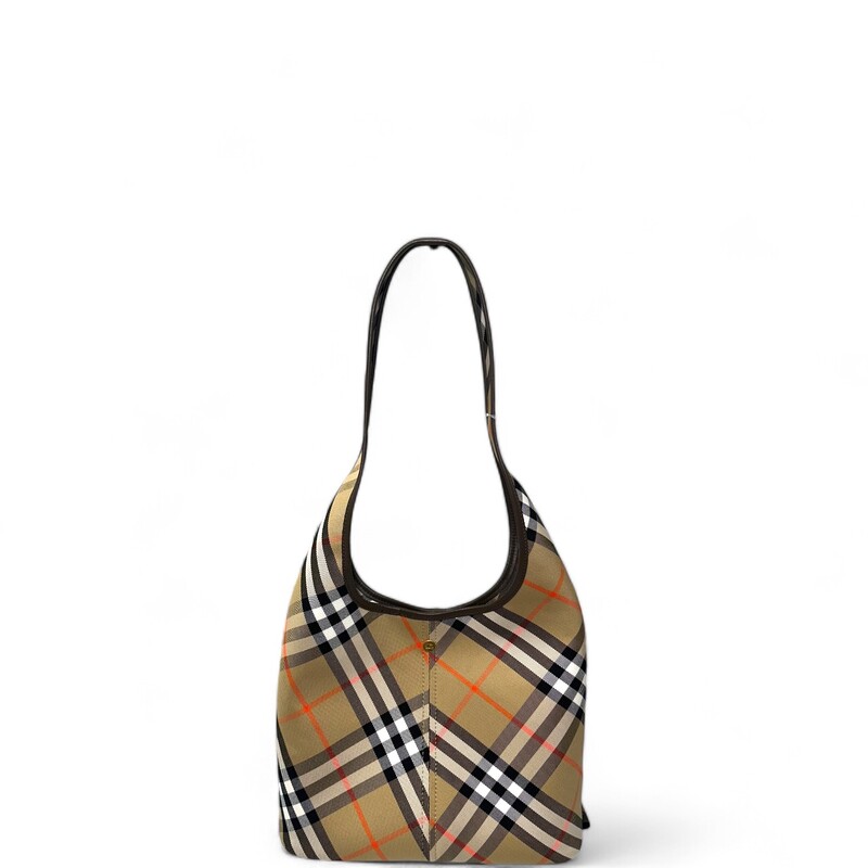 Burberry Check Shoulder
Sand
Size: OS
Code: 8094678
Dimensions:
26.5 x 13.5 x 46.5cm/10.4 x 5.3 x 18.3in. Handle drop: 23cm/9.1in

Includes original pouch and dustbag.