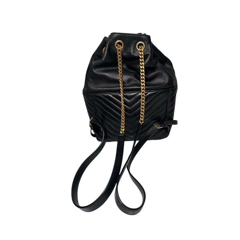 YSL Joe Leather Backpack<br />
<br />
Dimensions:<br />
Height: 30cm / 11.8in<br />
Width: 20cm / 7.9in<br />
Depth: 14cm / 5.5in<br />
<br />
Date Code: GUE672609 1121<br />
<br />
In excellent condition. Comes with dust bag and box.