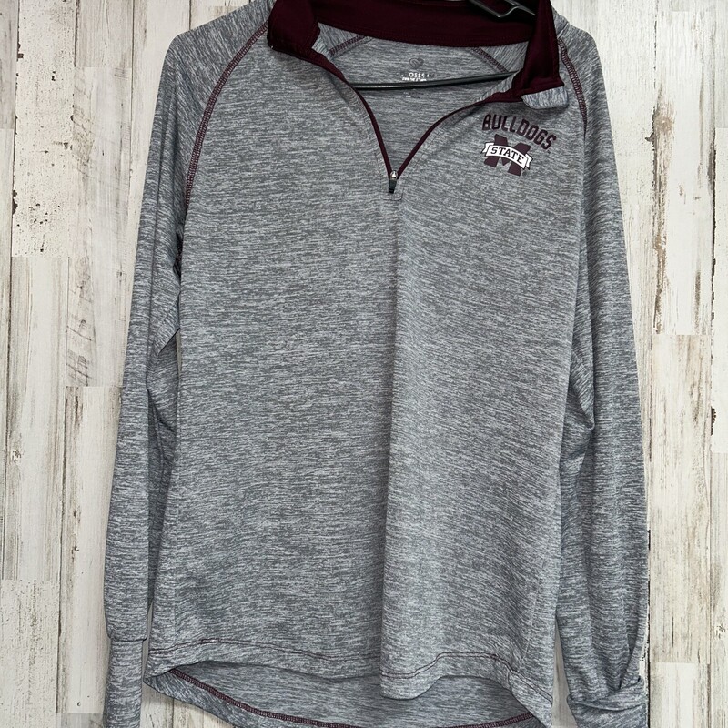 L Grey MSU Light Pullover