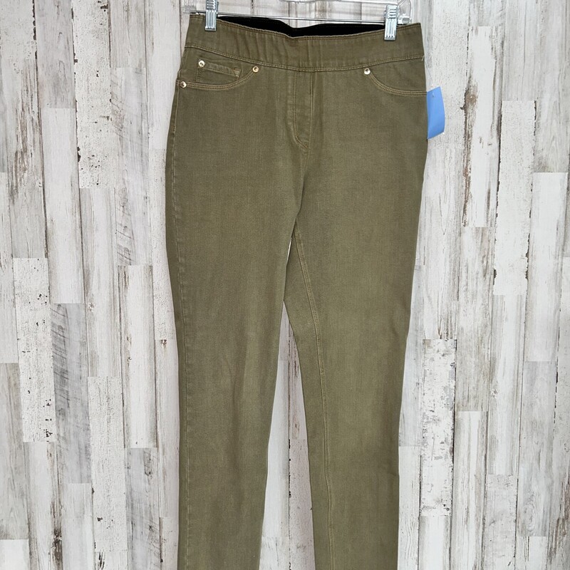 M Olive Pull On Pants