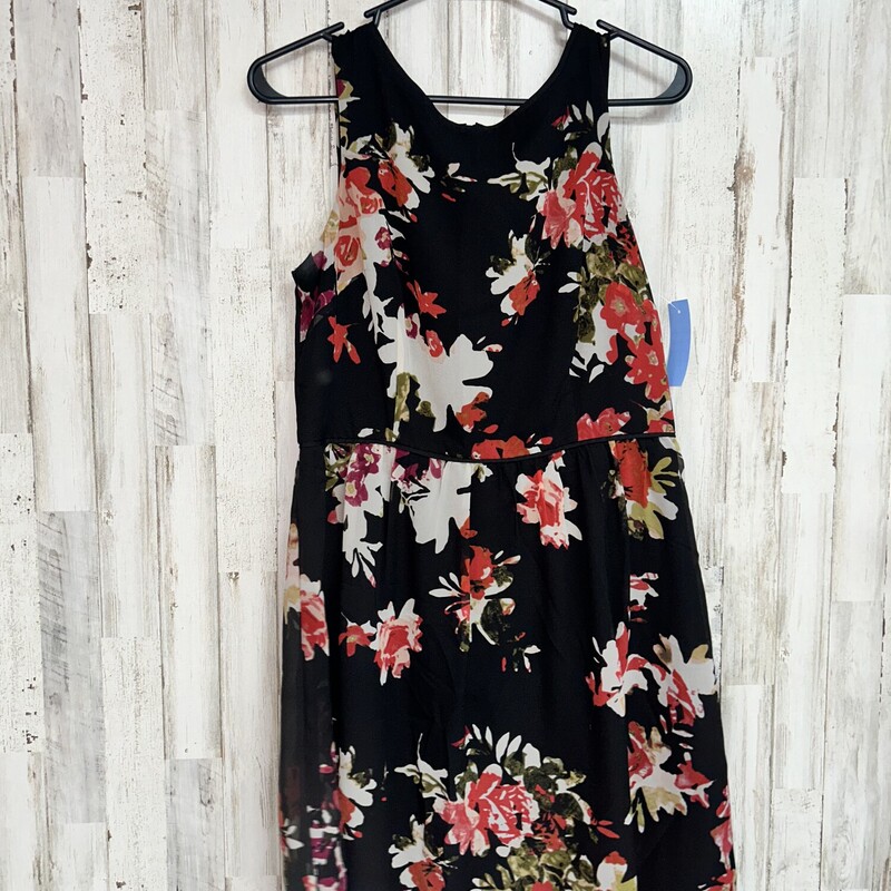 Sz6 Black Sheer Floral Ta