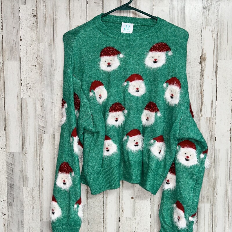 M Green Santa Sweater