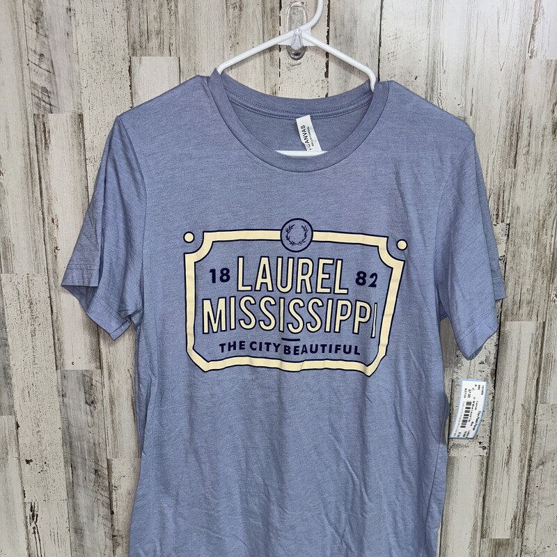 M Blue Laurel Tee, Blue, Size: Ladies M