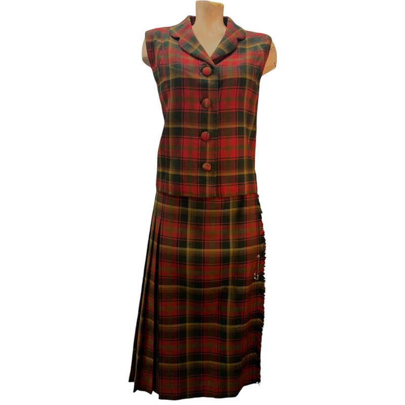 Highland Queen Tartans, Red/mul, Size: XL