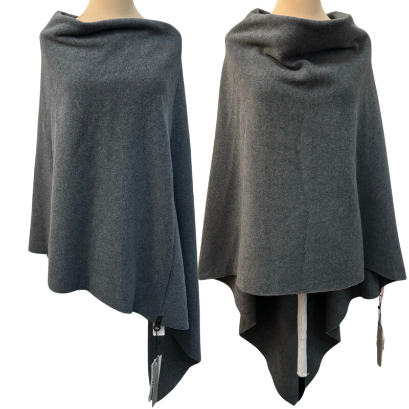 New Henriette Steffensen Poncho<br />
EcoLife Yarns<br />
Sustainable Fibers<br />
Retails for $95.00<br />
Color: Gray<br />
One Size