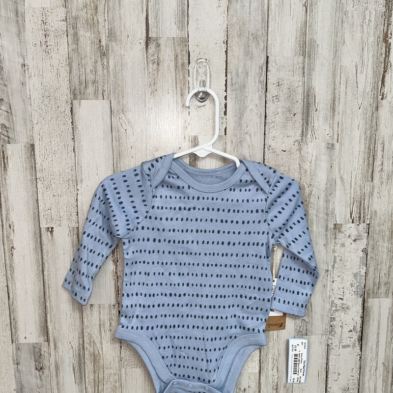 NEW 3/6M Blue Printed One, Blue, Size: Boy 0-9m