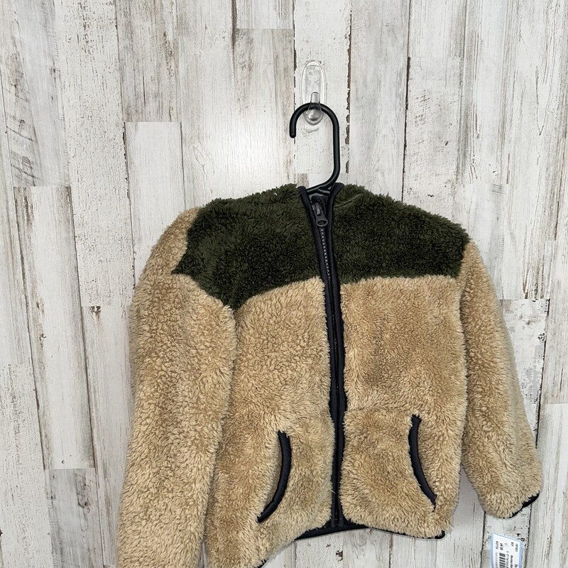 3T Tan Fuzzy Jacket, Tan, Size: Boy 2T-4T