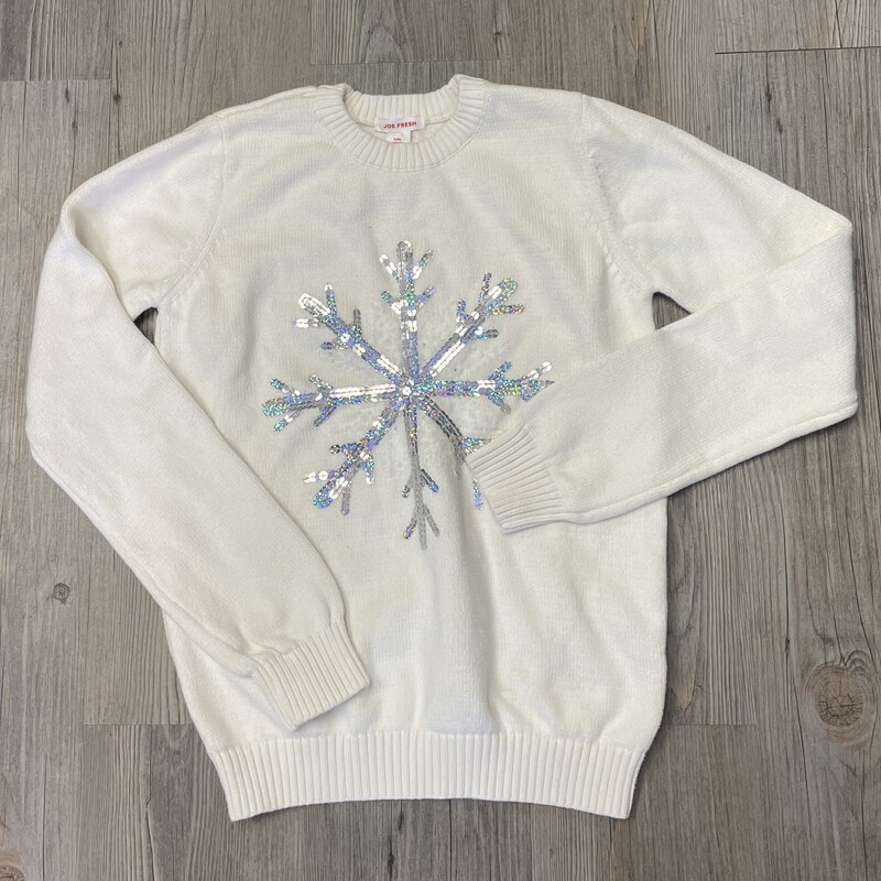 Joe Fresh Knit Sweater, White, Size: 14Y