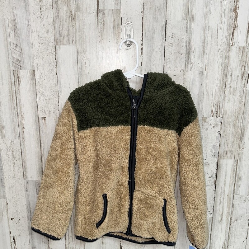 5T Tan Fuzzy Jacket