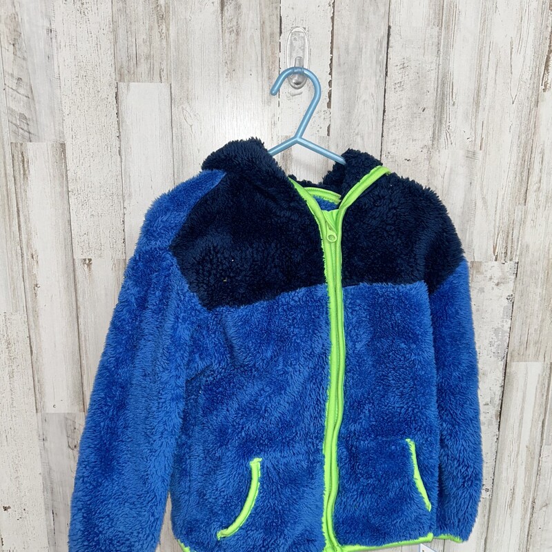 5T Blue Fuzzy Jacket, Blue, Size: Boy 5-8