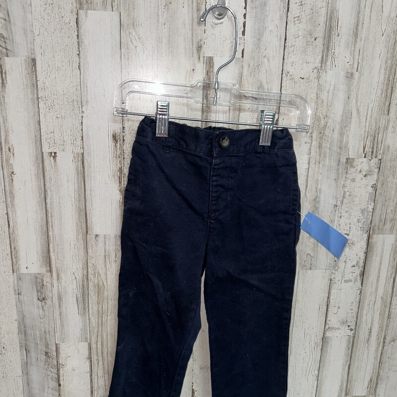 2T Navy Button Pants, Navy, Size: Boy 12-24m