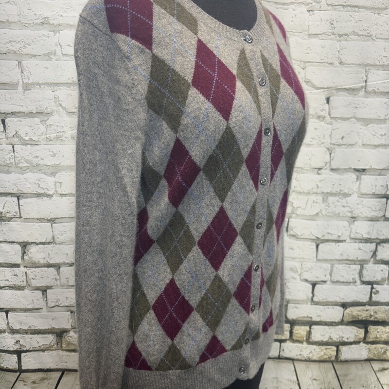 Marconi   100& Cashmere, Argyle, Size: Large