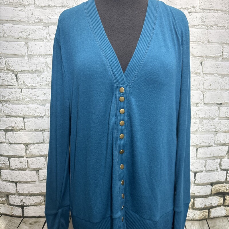 Zenana, Teal, Size: 2X