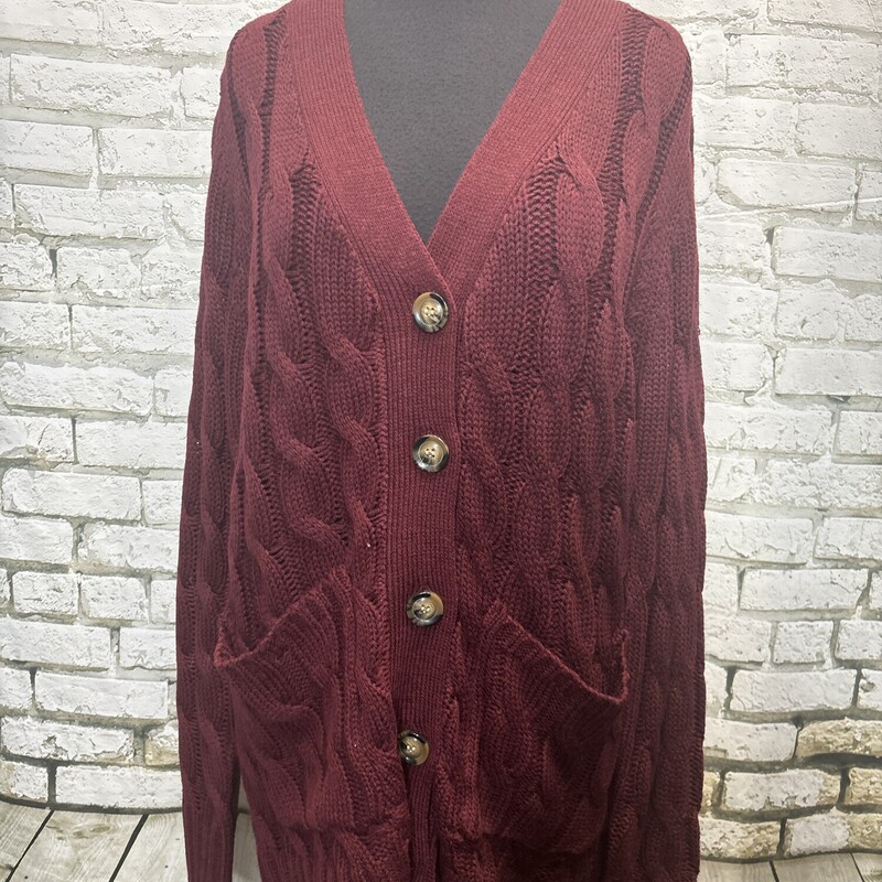 Zenana Premium, Burgundy, Size: 1x