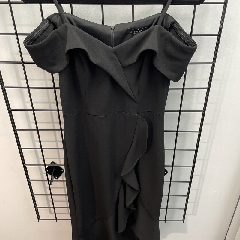 Le Chateau Off Shoulder, Black, Size: S