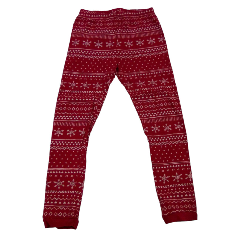 Pants: Red/Snowflakes