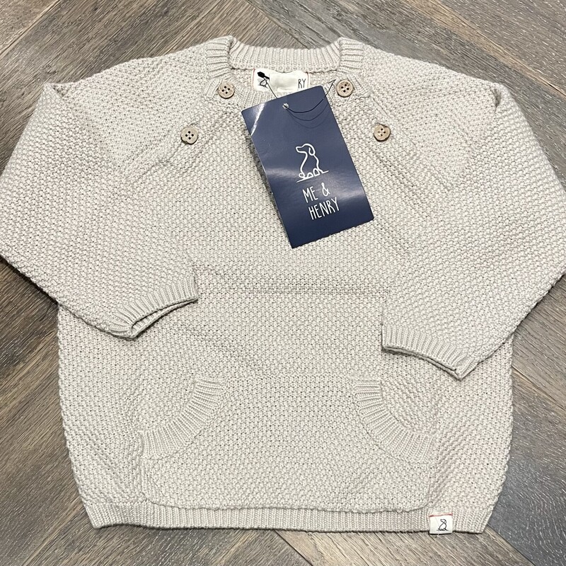 Me & Henry Knit Sweater, Oatmeal, Size: 18-24M<br />
<br />
New Sample!