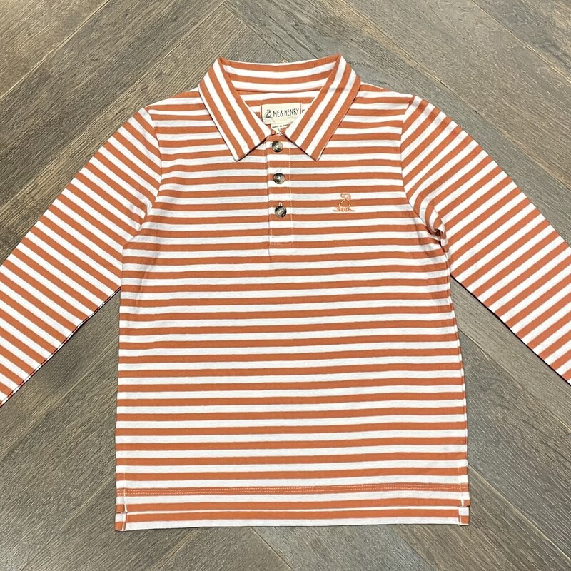 Me & Henry Button Up, Orange Stripe, Size: 3-4Y

New Sample!