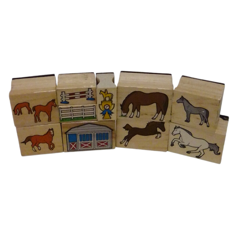 10pc Horse Stamps