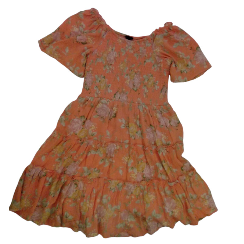 Dress: Orange Flowers