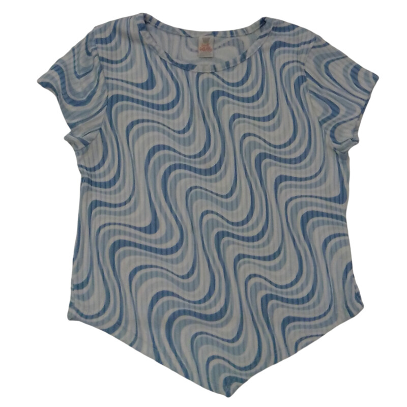 Shirt: Wavy Blue Strips