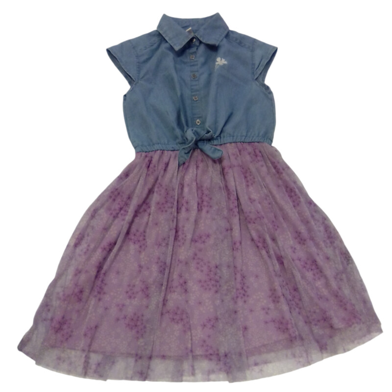 Dress:Blue/purple Flowers