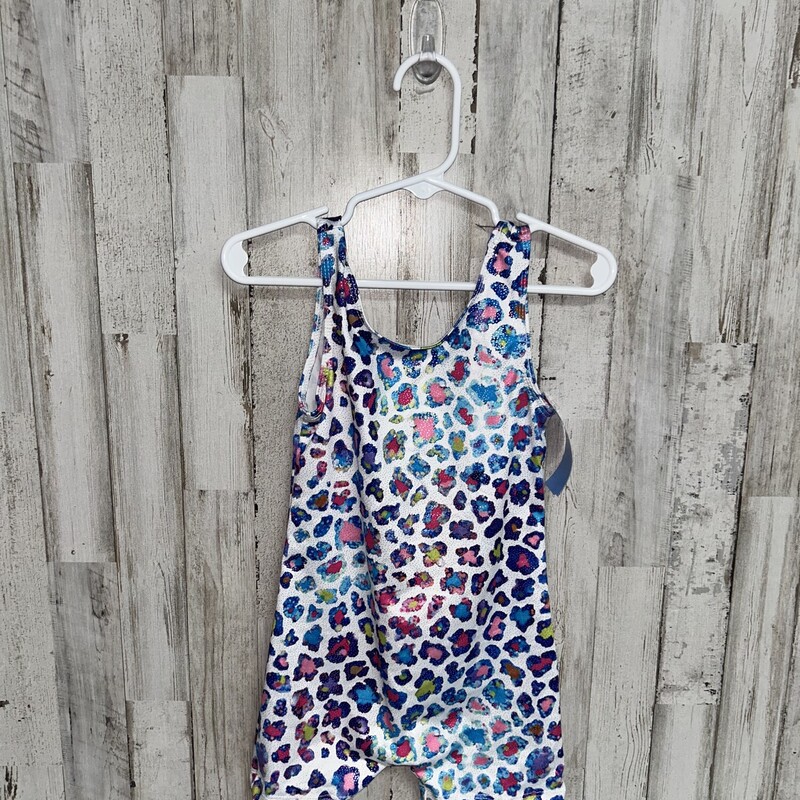 3T White Leopard Leotard