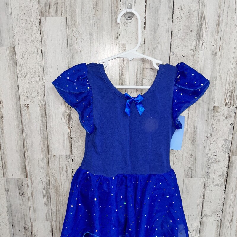 3/4 Blue Glitter Leotard