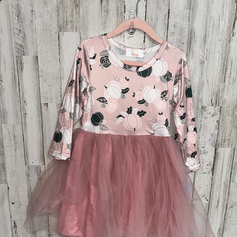 4T Mauve Pumpkin Dress, Pink, Size: Girl 4T