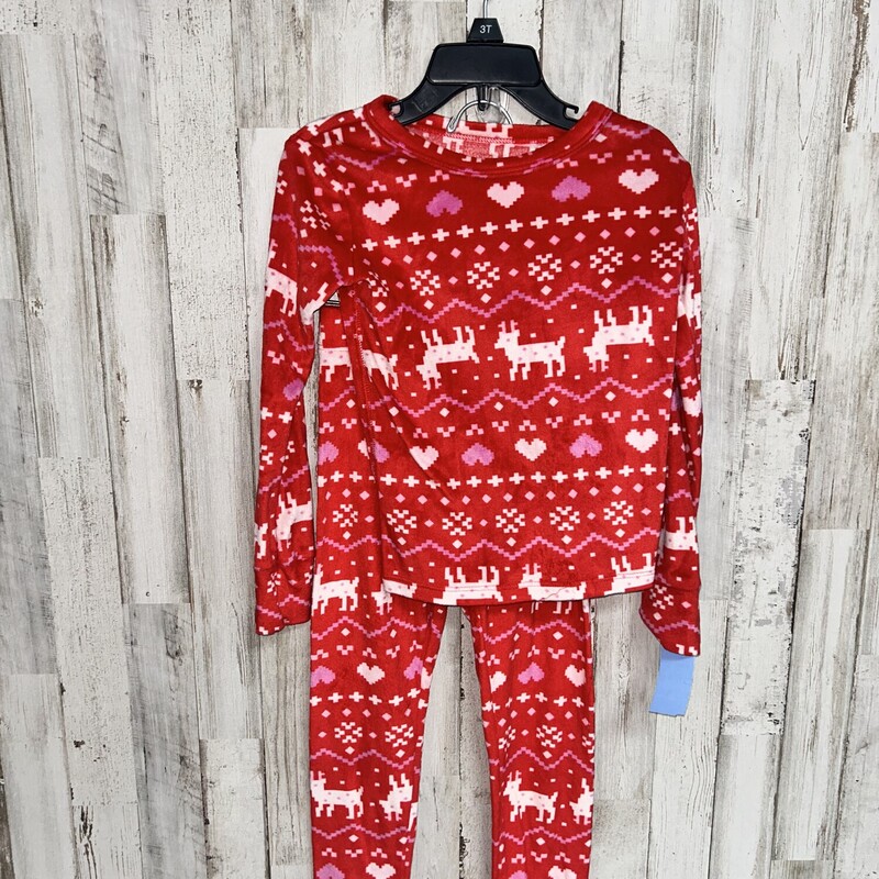 4 2pc Red Printed Pjs