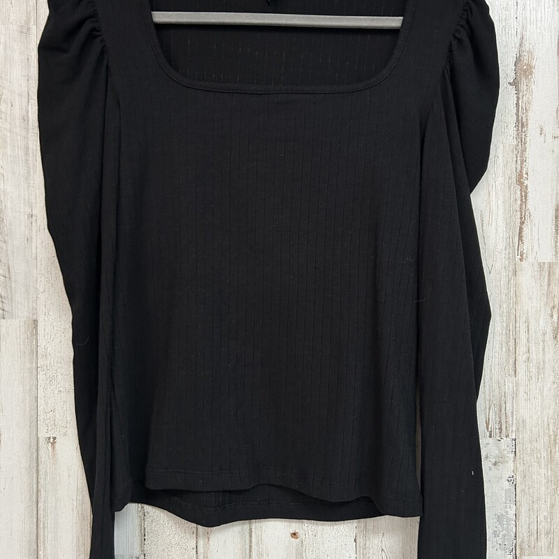 M Black Stripe Knit Top, Black, Size: Ladies M