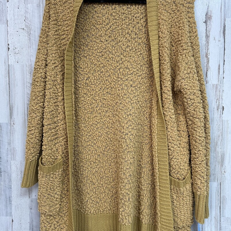 M Yellow Popcorn Cardigan