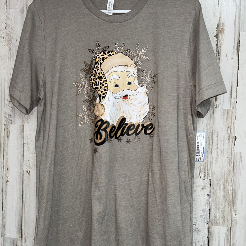 L Tan Believe Santa Tee