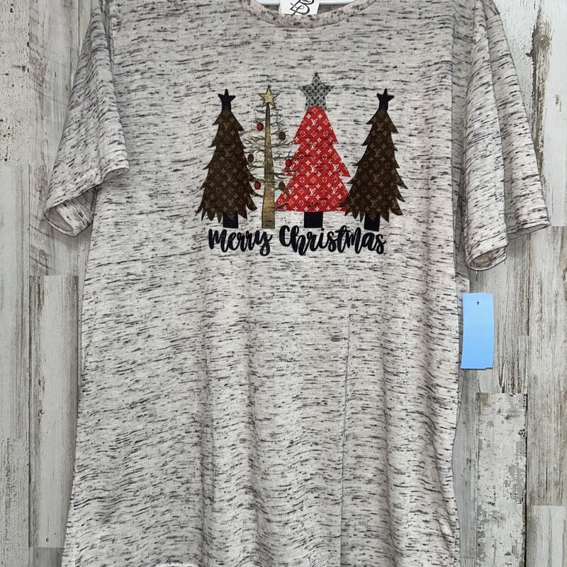 L LV Tree Heathered Tee