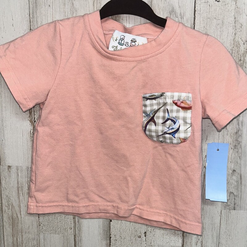 6/12M Peach Pocket Tee