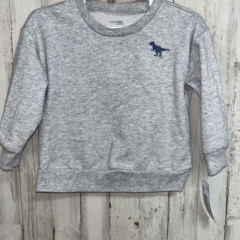 18M Grey Dino Top